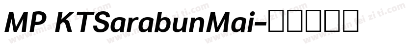 MP KTSarabunMai字体转换